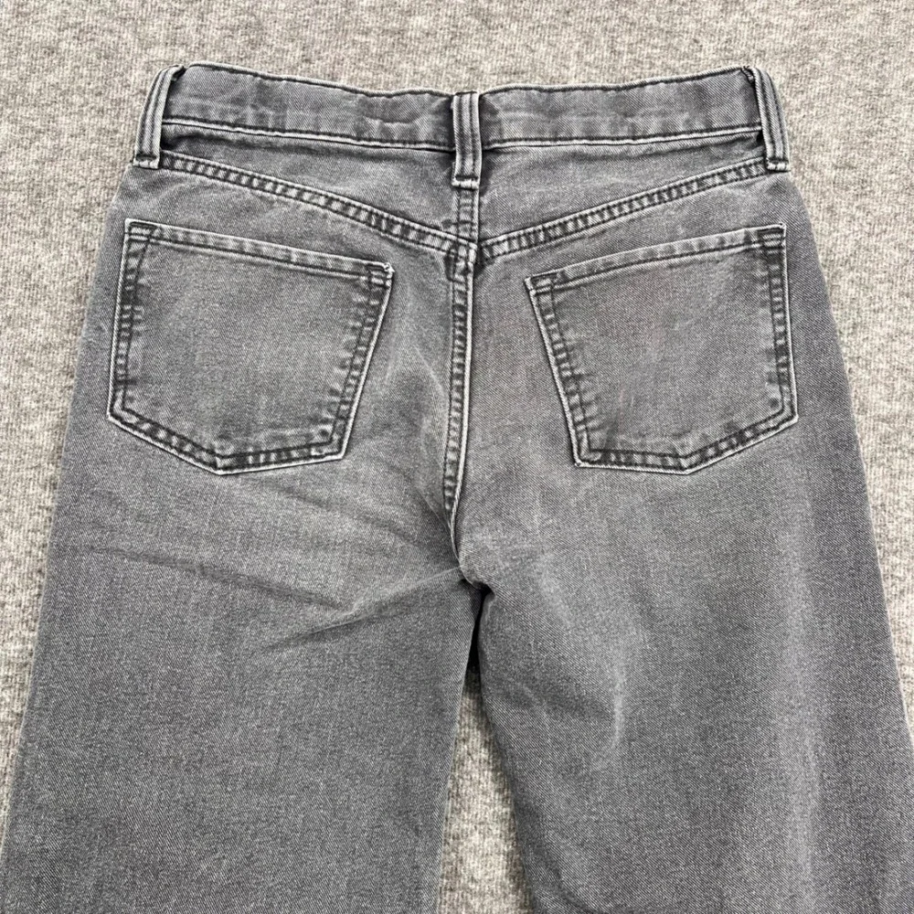 Old Navy Girls 12 Jeans High Rise Baggy Wide Leg Built-In Tough Washed Black